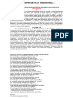 Acta de Independencia Argentina
