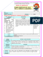 1º U1 S3 Sesion D2 Mat Ubicamos Objetos en El Aula Usando La Derecha e Izquierda