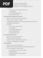 Physiological Basis of Routine Coagulation Studies Deranged Physiology