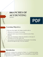 Chapter 2 BRANCHES OF ACCOUNTING