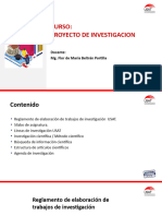 Proyecto de Investigacion Aspectos Preliminares