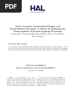 Novice Learners, Longitudinal Designs, and Event-Related Potentials: A Means For Exploring The Neurocognition of Second Language Processing