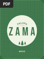 Palapa Zama Menú