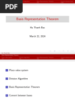 Basis Representation Theorem