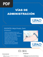 Vias de Administración Farmacología