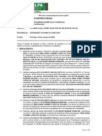 Informe Legal #697-2020-MPCP - Rina Sonia Chumbe Lopez - Nulidad de Titulo - URGENTE