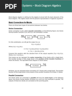 L07 Control Systems - Block Diagram Algebra