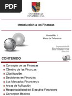 1.1 Introducción A Las Finanzas