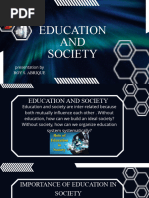 Education and Society