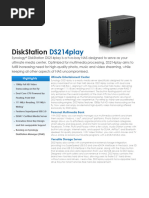 Synology DS214play Data Sheet