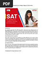 SAT Acceptance by Leading Colleges & Universities