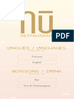 Carte Restaurant NuÌ - Soir & Weekend