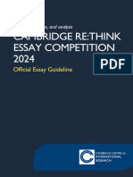 Cambridge Rethink 2024 Essay Guideline