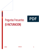 Preguntas Frecuentes (E-Facturación)