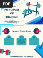 Principles of Training 5