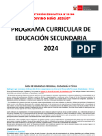 Programa Curricular de Educación Secundaria 2024