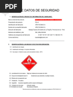 Hoja de Datos de Seguridad Pisco Demonio de Los Andes - Acholado