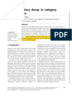 Vocabulary Decay in Category