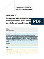 Derechos Humanos, Medio Ambiente y Sustentabilidad