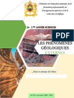 Cours 1 Bac Sciences Phénomènes Géologiques Externes