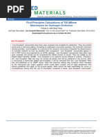 First-Principles Calculations of TiB MBene Monolayers For Hydrogen Evolution