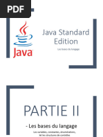Javase - 3 - Partie 2 Les Bases Du Langage