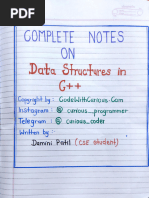 Complete DSA Handwritten Notes