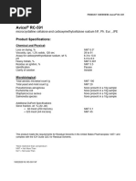 AVICEL RC 591 - Product Specification