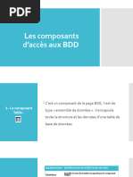 Les Composants D'accès Aux BDD