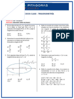 Ejercicios Clase - Trigonometría: Elipse - Hipérbola Uni - Intensivo