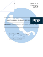 NTON 03 094-18 RTCA 67.04.54.18 Alimentos y Bebidas Procesadas. Aditivos Alimentarios