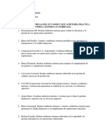 10 Empresas Del Ecuador y Qué Auditoría Practica Interna, Externa o Combinada