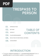 Trespass To Person