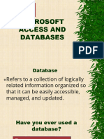 Databases and Access