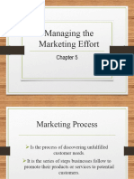 Chapter 5 Managing The Marketing Effort Edited