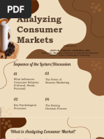 Analyzing Consumer Markets BSIS