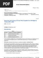 Инструкция по повторному использованию шпинделей передних ступиц 785, 789