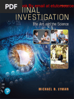 Criminal Investigation The Art and The Science, 9e Michael Lyman