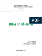 Hoja de Calculo