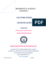 Environmental Science (20A99201) : Lecture Notes