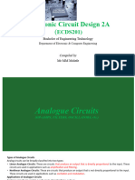 Topic - 4 - Analogue Circuits