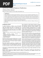 An Overview of Medical Equipment Classifications