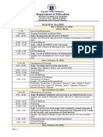 INSET Training Matrix Cluster