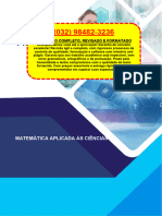 Resolução - (032) 98482-3236 - Roteiro de Aula Prática - Matemática Aplicada Às Ciências