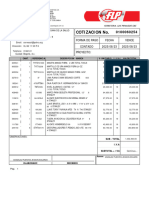 Cotizacion No.: 2023/08/23 Contado Forma de Pago Fecha 2023/08/23 Vence