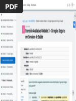 Exercício Avaliativo Unidade 3 - Cirurgias Seguras em Serviços de Saúde - Revisão Da Tentativa