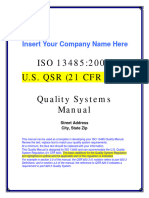 Iso 13485 Fda Quality Management System