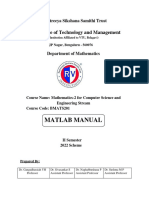 Matlab Manual Cs and Is 201