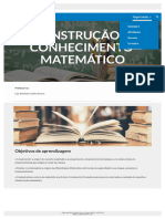 A Construção Do Conhecimento Matemático: Objetivos de Aprendizagem