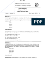 Cloud Computing Assignment-Week 0 10 Total Mark: 10 X 1 10